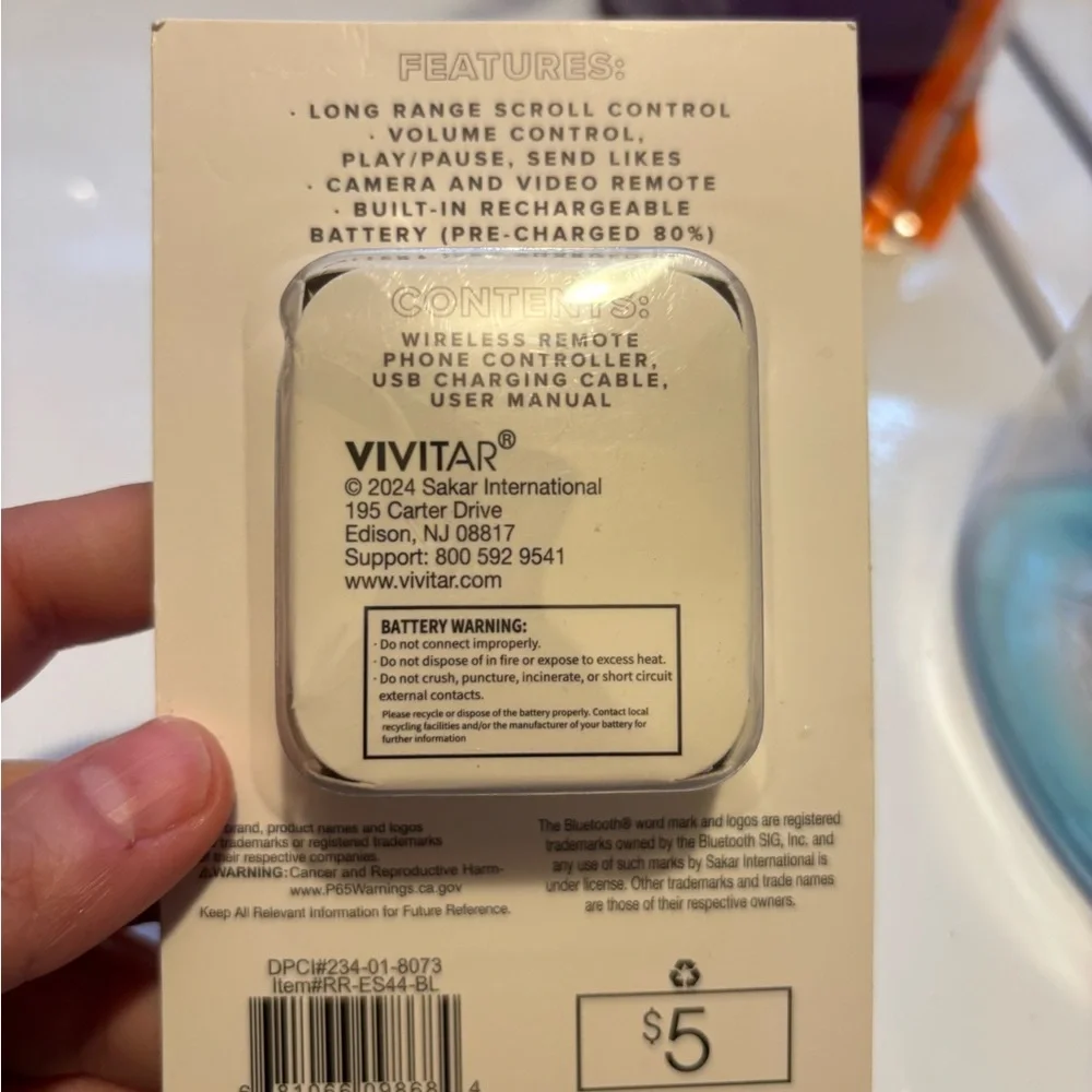 Vivitar wireless remote phone controller new in pack
